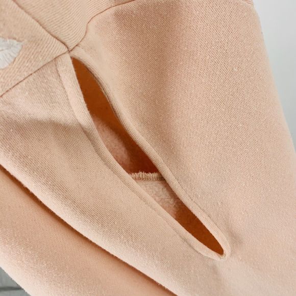 Rebecca Minkoff Jenn Cold Shoulder Sweatshirt Pink Medium 6 - Picture 10 of 11